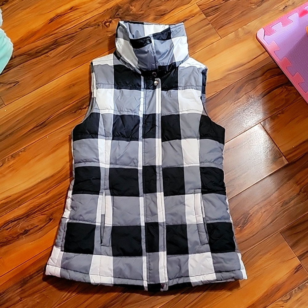 Arizona Buffalo Plaid Puffer Vest